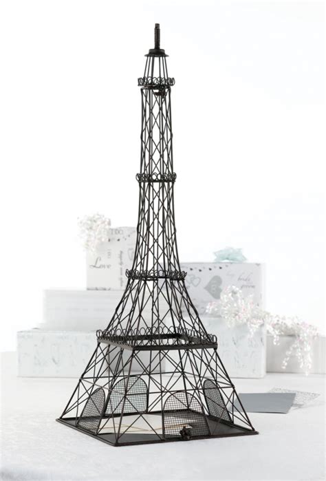 Metal Eiffel Tower Cardbox 